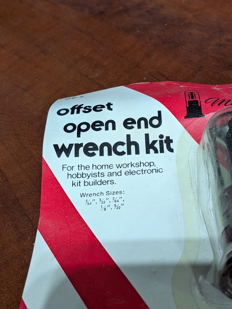 Moody Tools Inc. - #OE-5 - Offset Open End Wrench Kit - NOS