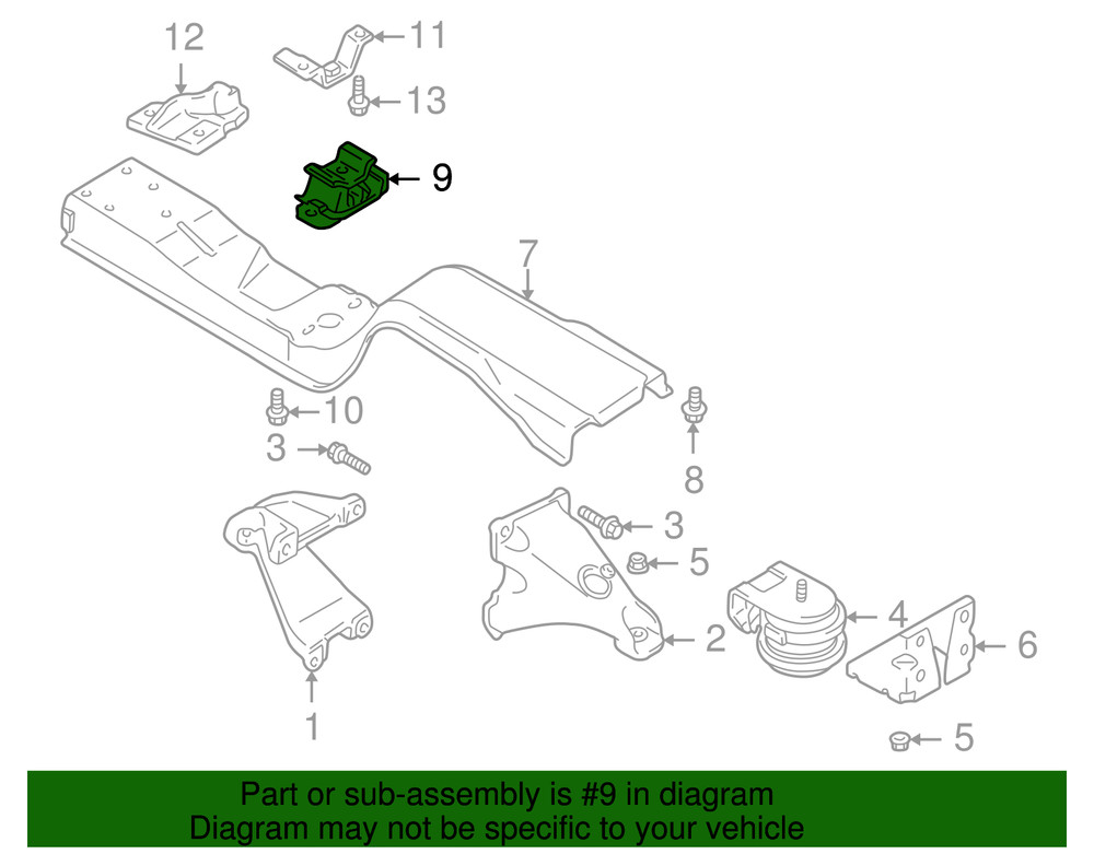 Genuine GM Rear Mount 30020646