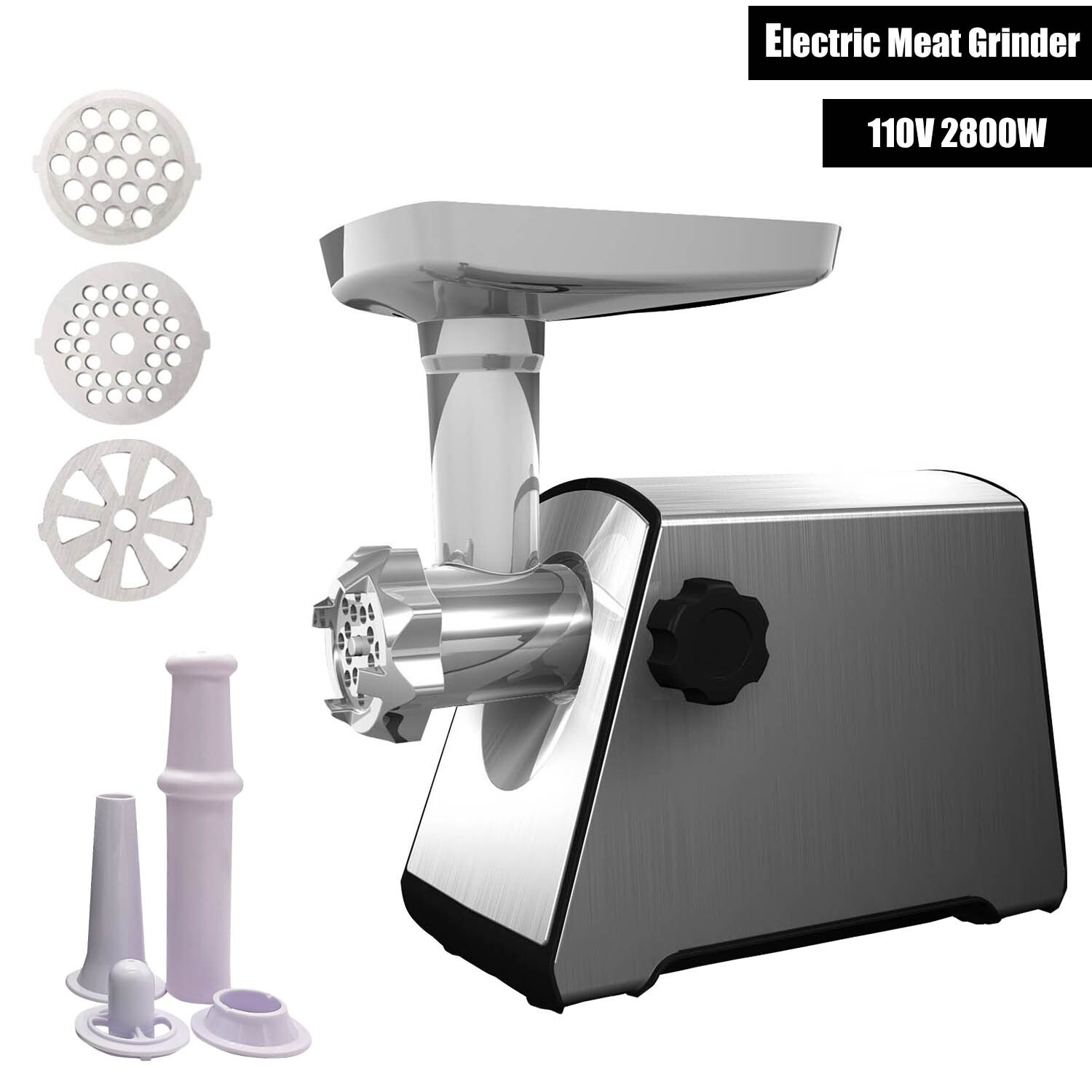 2800W Heavy Duty Commercial Electric Meat Grinder Sausage Maker Mincer Stuffer