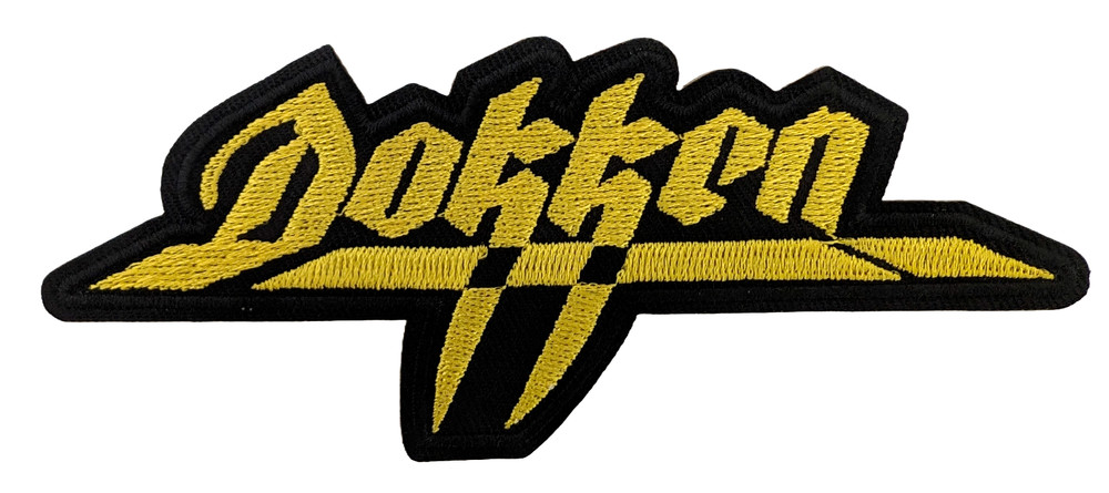Dokken Patch, Iron On Embroidered Band Patch, Dokken Logo Patch