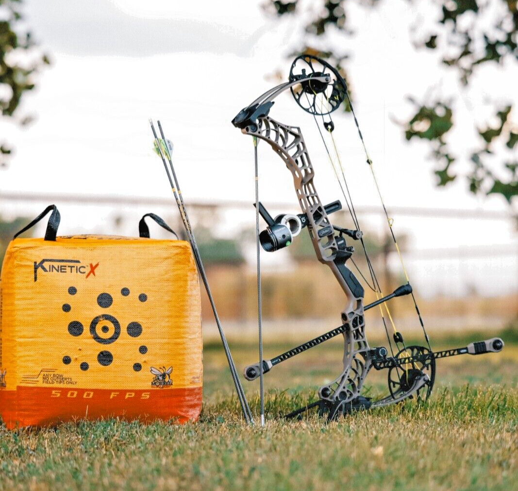 Morrell Yellow Jacket Kinetic X Archery Target | For Crossbows 4 sides 500 FPS