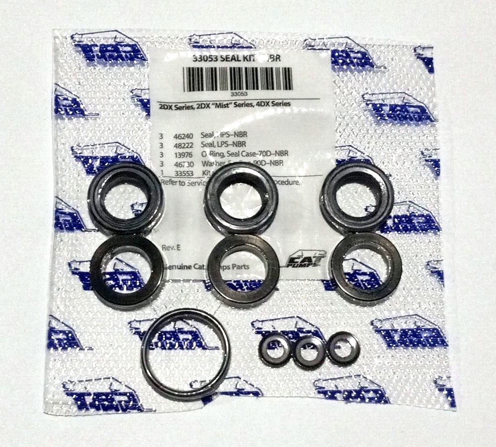Cat Pump Seal Kit #33053 Cat Pump 2DX Series, Cat Pump 2X, OEM Part