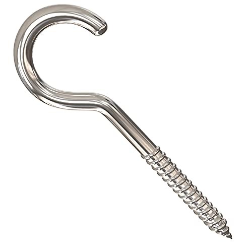 Heavy Duty Large Screw Hook Ceiling Hook Cup Hook Pcs 3 Inch 20 Silver
