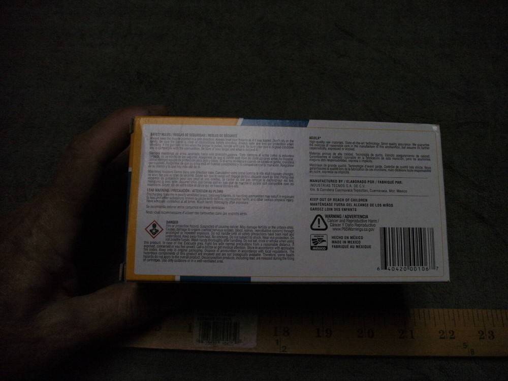 Empty Aguila Ammunition Super Extra Cardboard Box that held 500rds, BOX IS EMPTY
