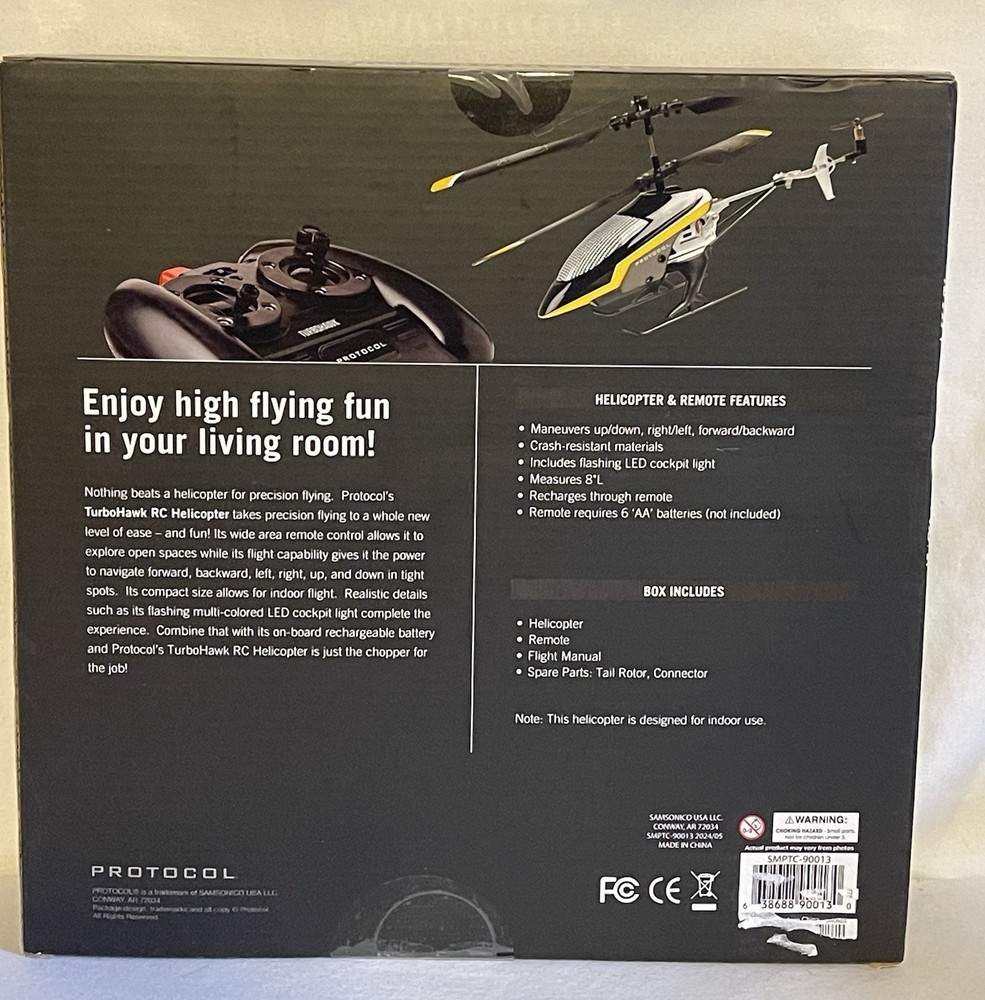 Protocol TurboHawk RC Helicopter 3CHANNEL