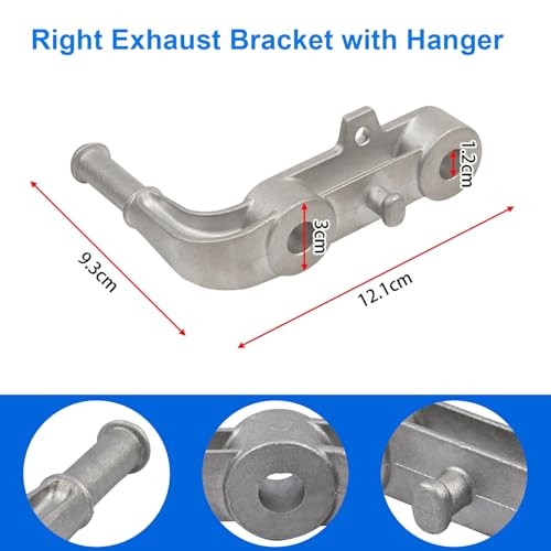 Exhaust Bracket Muffler Support Assembly Kit - Rear Left & Right Right side