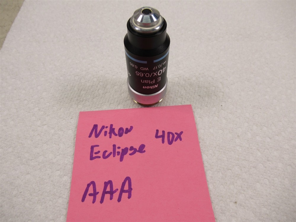Nikon Eclipse E Plan 40x Microscope Objective Lens WD 0.65 Excellent Shape