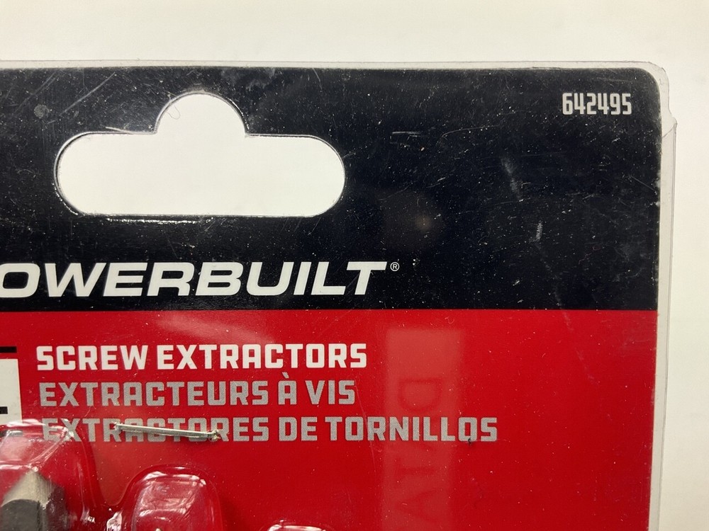 Powerbuilt 642495 5 Piece Screw Extractor Set
