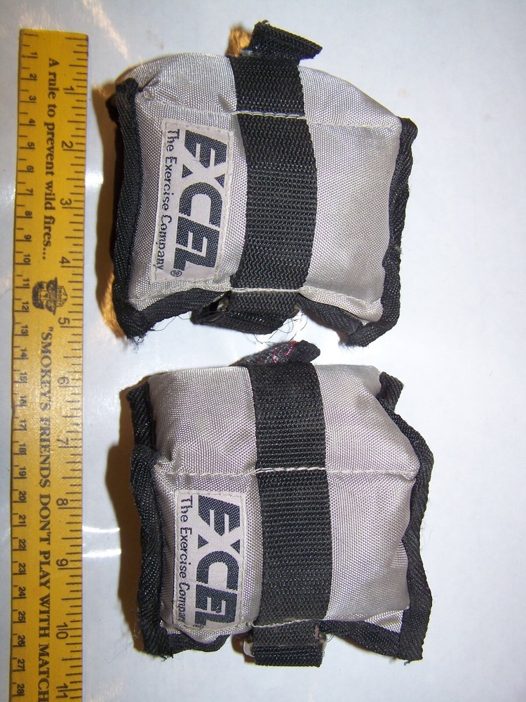 Excel Exercise Co Adjustable Ankle Weights 2 X 5lb Toning Workout 10 Lbs Total