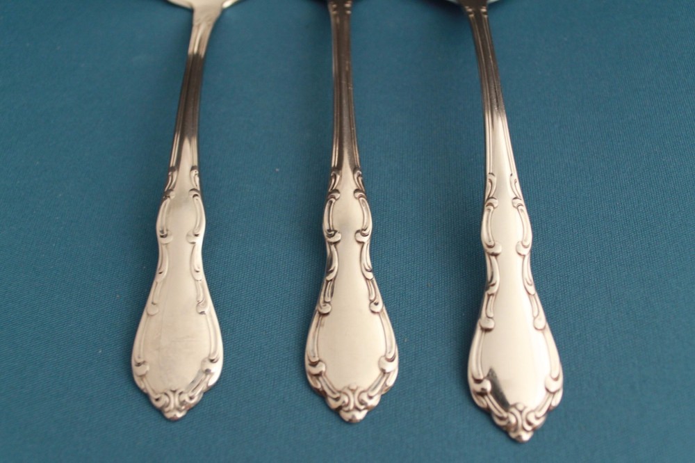 Oneida WHITTIER Serving (3pc Set) Tablespoon Meat Fork Oneidaware Stainless