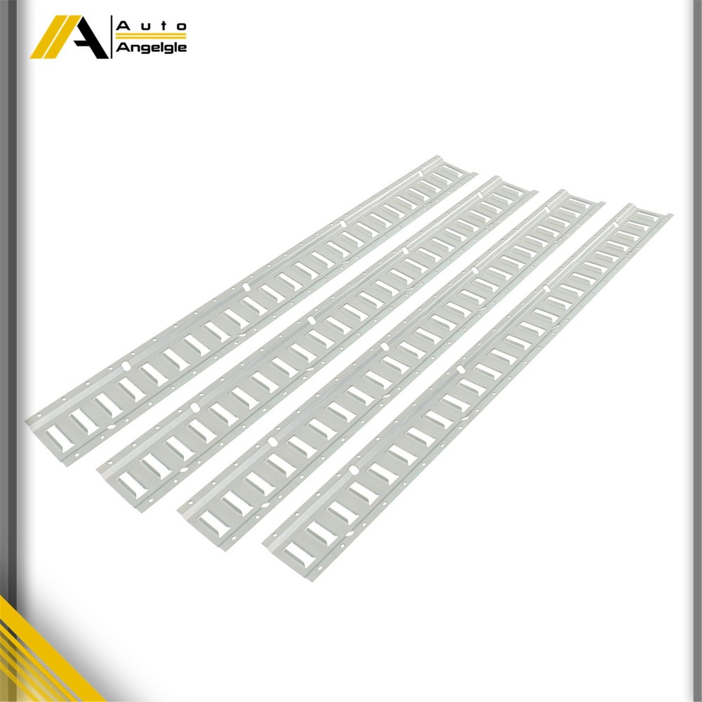 (4 Pack) 4' E Track Tie Down Rail Kit For Motorcycle Tie Downs Garages Vans