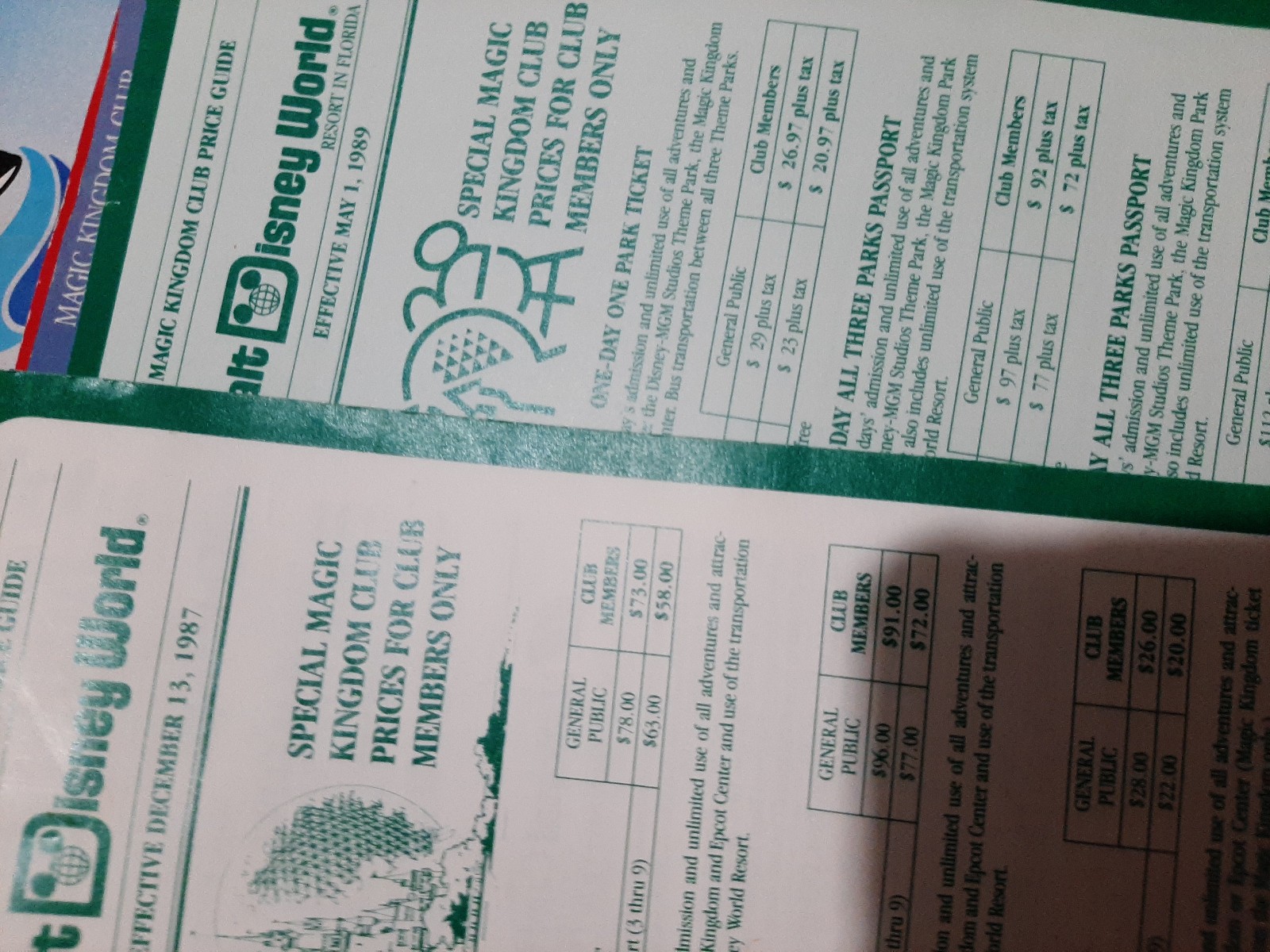 HUGE LOT - DISNEY WORLD and FLORIDA Sites - Brochures Books Souvenirs - 80s-90s