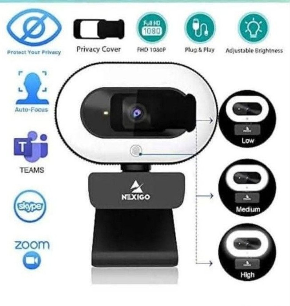 NEW! NexiGo Streamcam N930E w/ Software and Ring Light