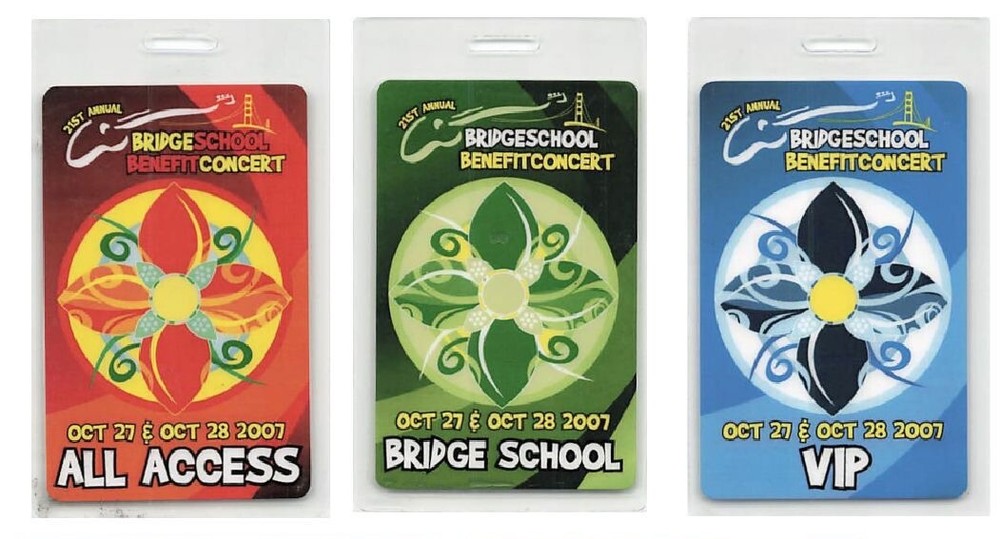 21st Annual Bridge School Benefit Backstage Pass  2007 Bundle 2