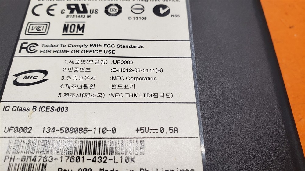 ⭐️⭐️⭐️⭐️⭐️ Dell Floppy Drive Module USB Black UF0002