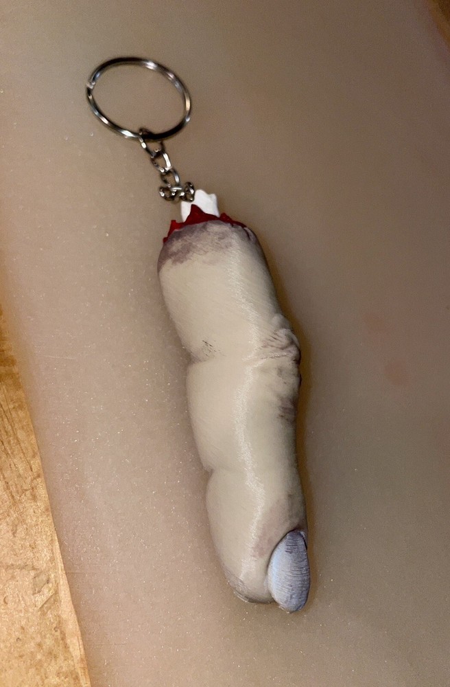 3D Printed Realistic Finger Keychain