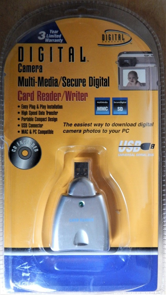 Sakar CR-35 Digital Concepts Digital Camera Multi-Media / SD Card Reader/Writer