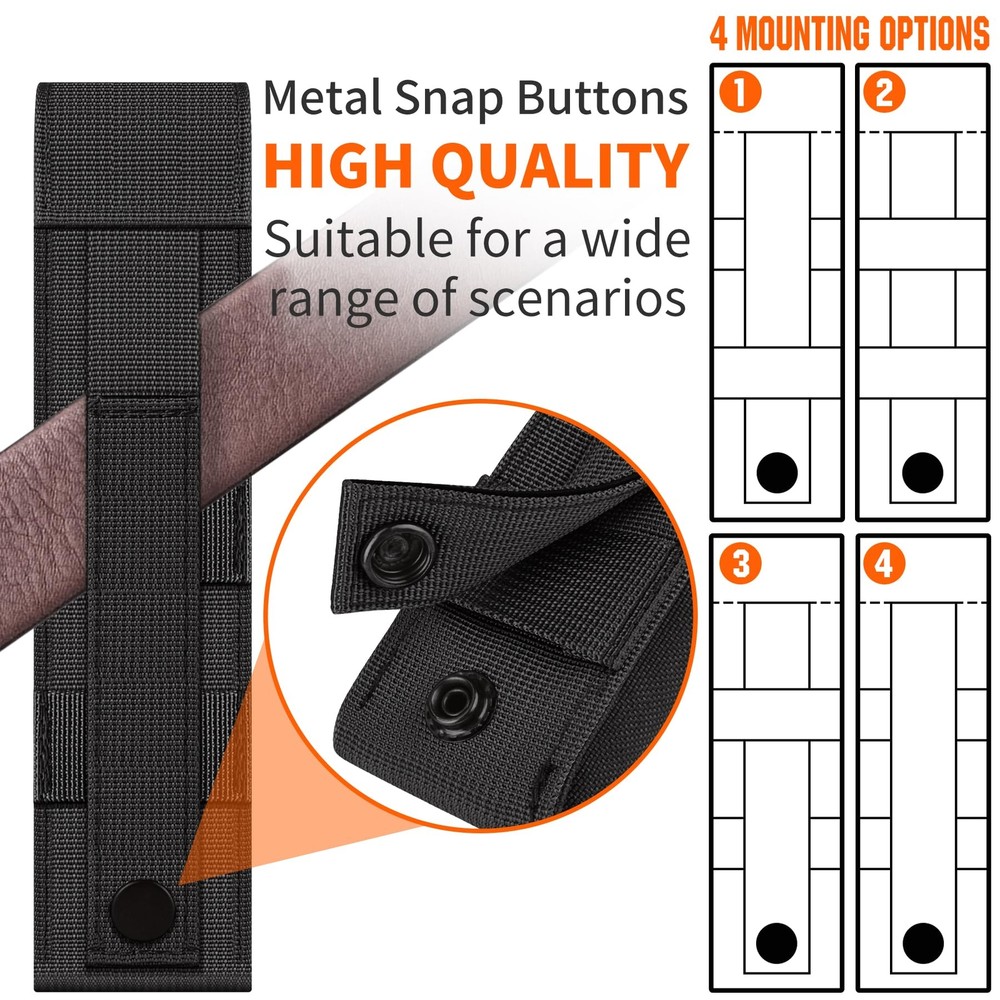 Tactical Molle Flashlight Pouch Holster Case Belt Bag Mini Tool Pouch Accessory