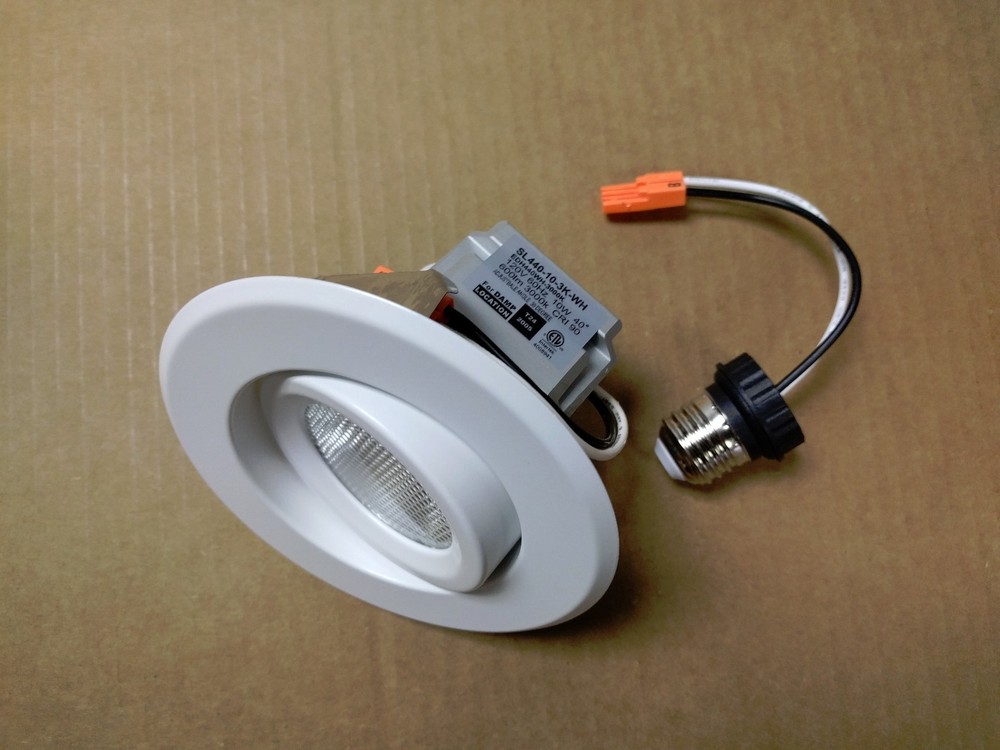 5 PK 4" LED Retrofit Dimmable Recessed Ceiling Light Adjustable Gimbal Adapter