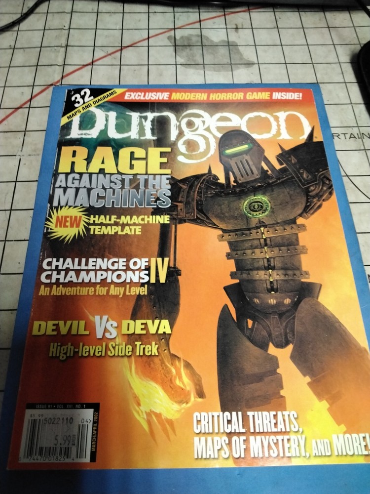 Dungeon Polyhedron Magazine Issue 91 March 2002 d20 rpg