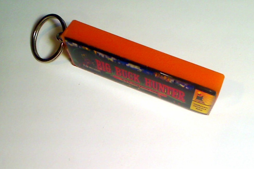 Big Buck Hunter Arcade Marquee Coin Door accessory Keychain