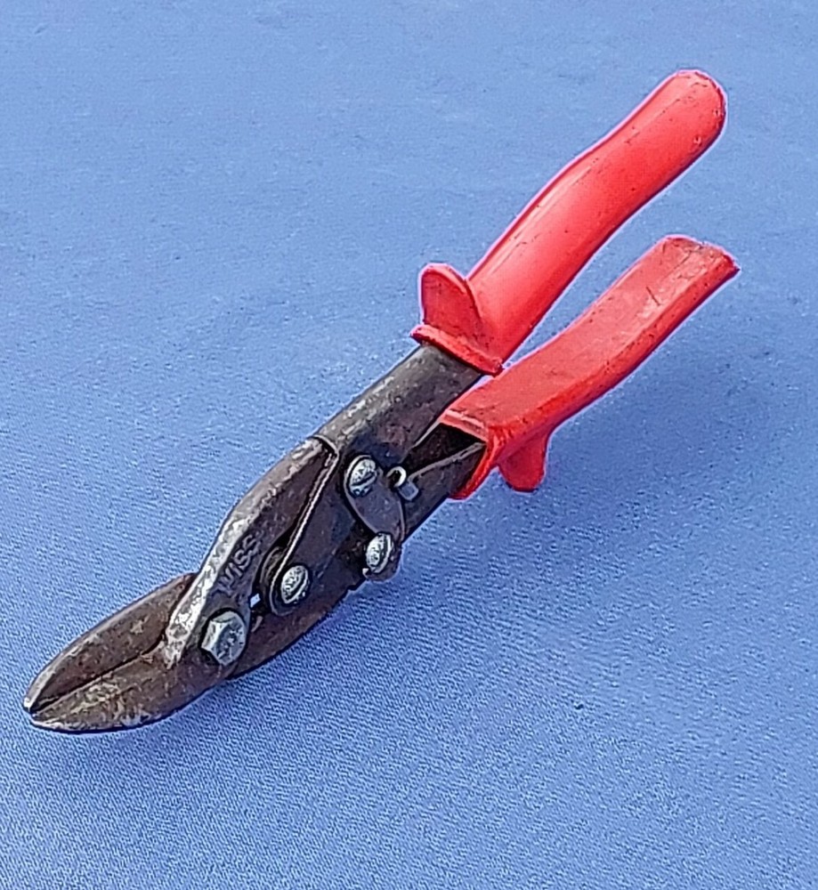 Wiss M1 Aviation Tin Snips Shears Left Cut Red Handles