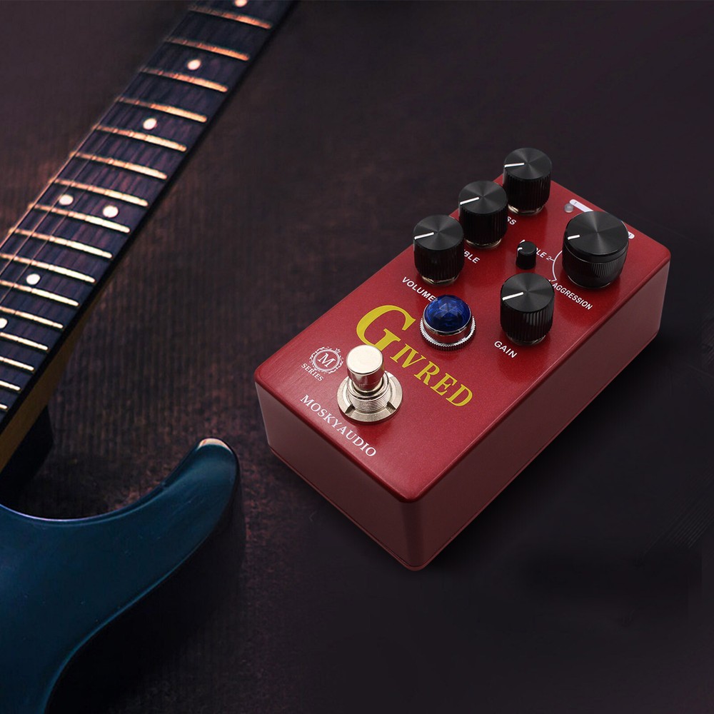 MOSKYaudio Compact Multi-Effects Pedal Preamp/Overdrive/Distortion 4 Models