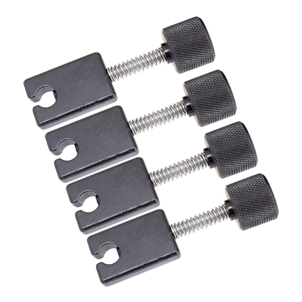 4x Electric Bass Bridge String Saddles Guitar Clamp String Block Insert Blocks