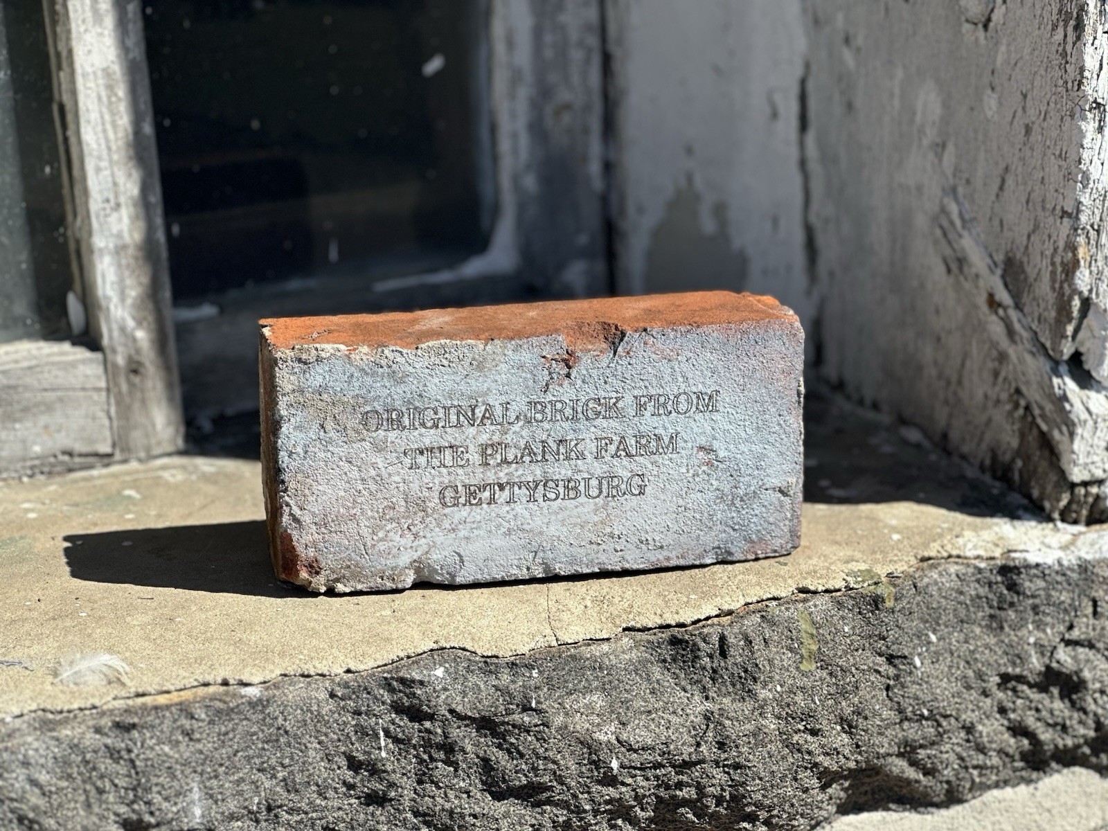 Original Antique Historical Brick From The Plank Farm Gettysburg Civil War