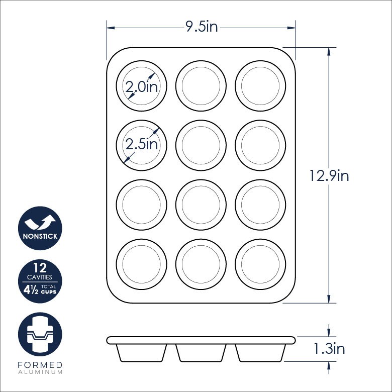 Nordic Ware Brilliant Bakeware Essential Nonstick Baking Pan Set