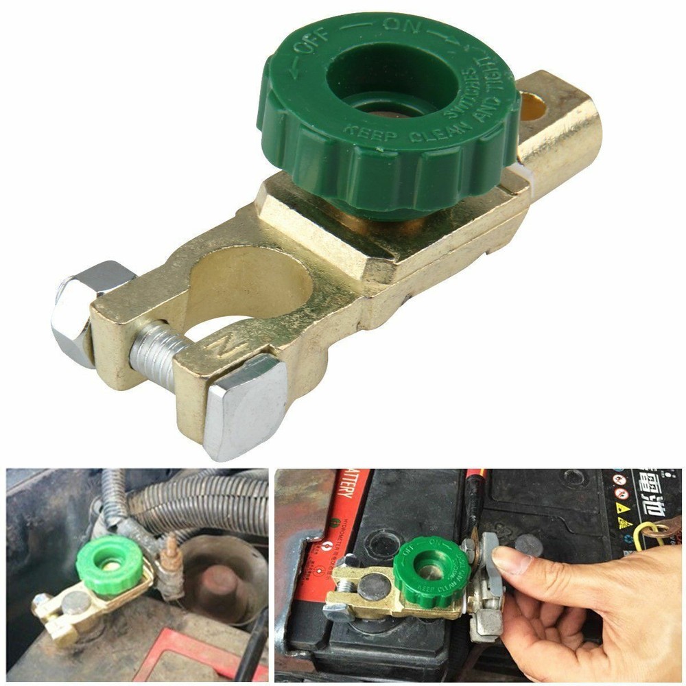 2x Car Battery Terminals Quick Disconnect Boat Top Post Off Master Kill Switch