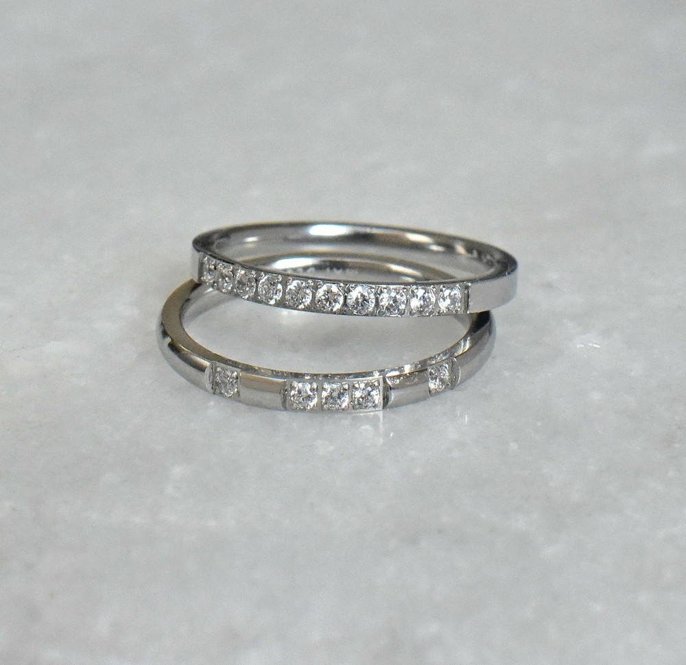 STELLA SILVER ETERNITY RING SAMPLE
