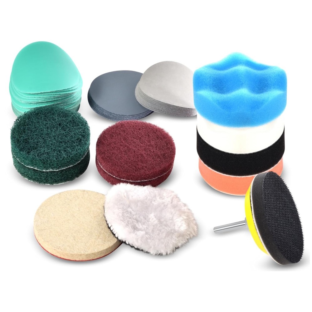 3" Sanding Polishing Kit Drill Buffer Car Headlight Restoration