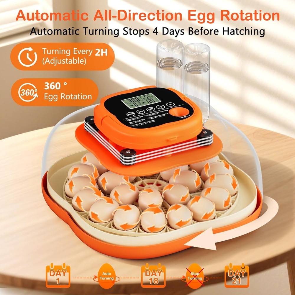 Compact Egg Incubator for Multiple Bird Species