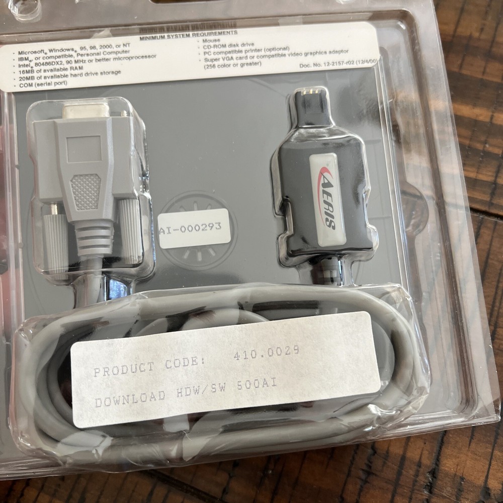 Aeris Dive Computer Data Download Cable + Drivers New In Box Free Shipping