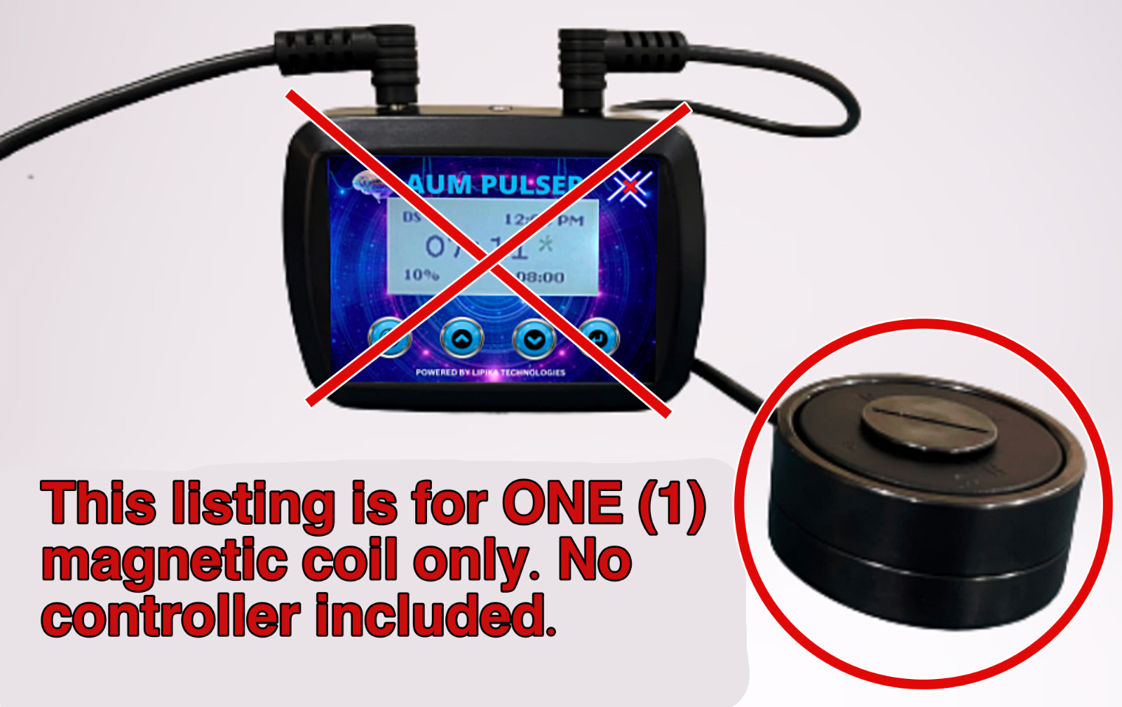 PEMF Therapy Aum Pulser / Earthpulse - 1 Magnetic Coil Replacement ONLY