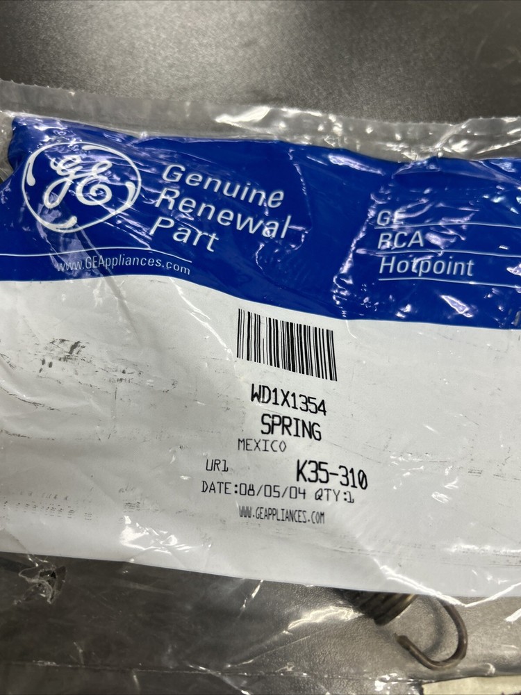 GE Part# WD1X1354  Dishwasher Spring (G5F)