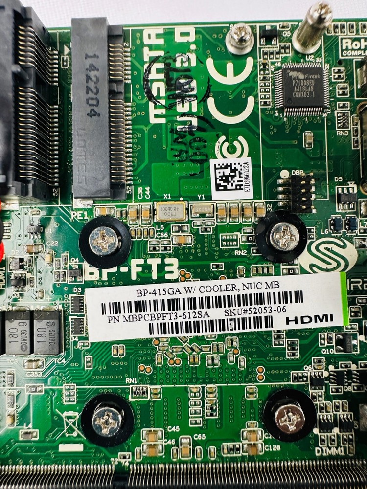 HDMI MBPCBPFT3-612SA NUC CPU Board