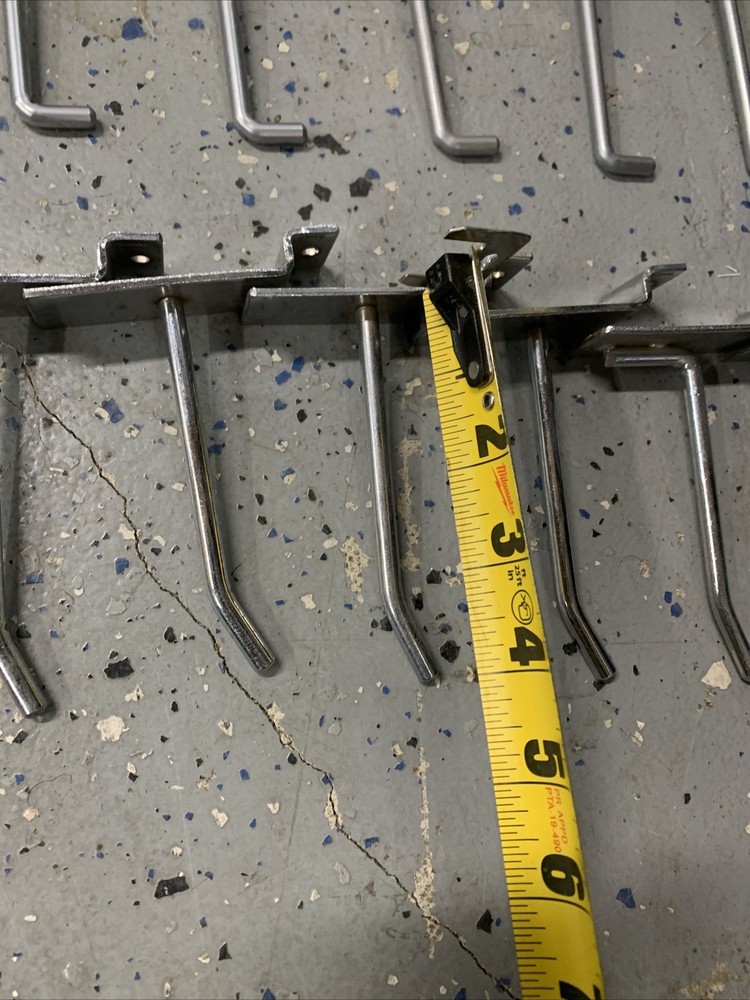 Slatwall Hook Bundle - 40 Pcs chrome slat hooks 4”