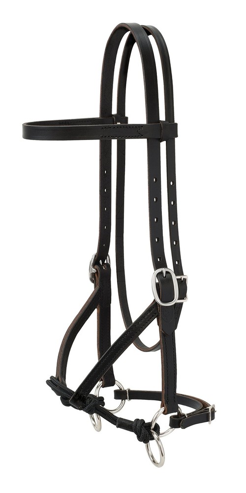 Justin Dunn Bitless Bridle Black 3/4" Average