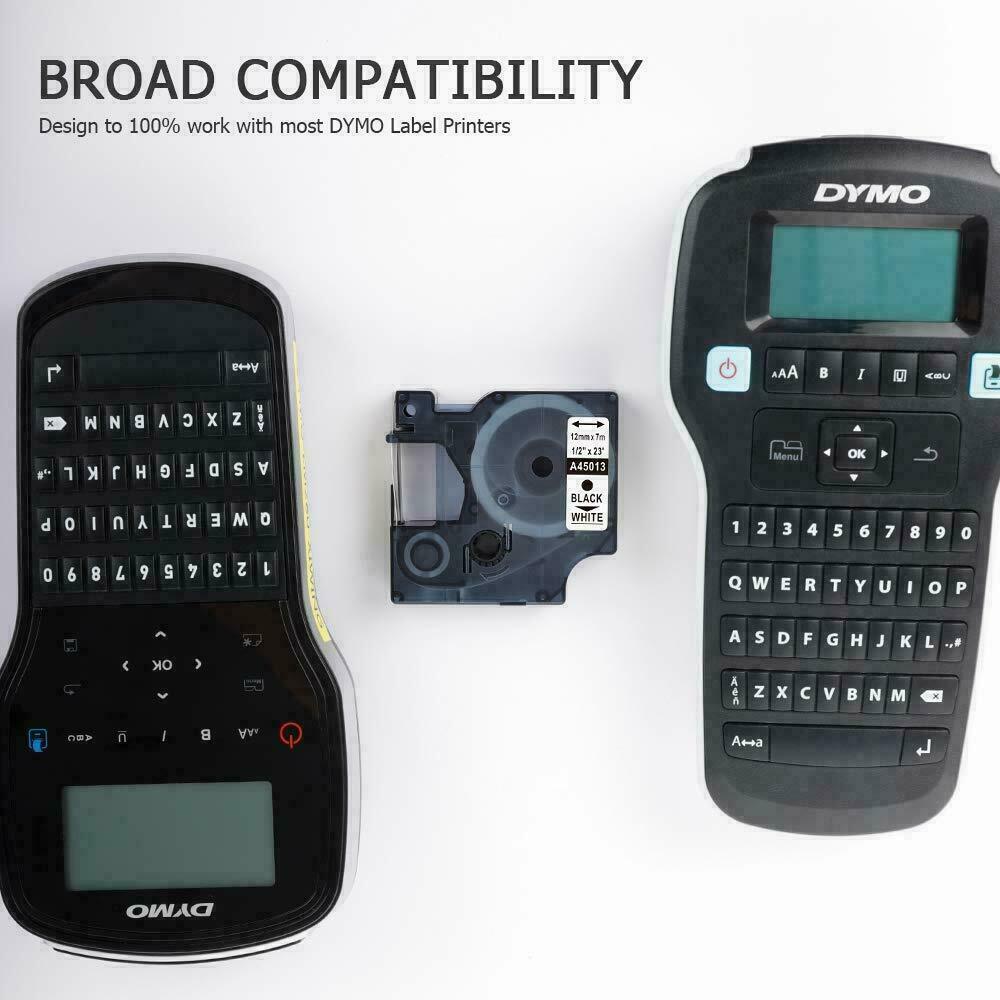 5 pk Refill Replace Dymo D1 45013 S0720530 LabelManager PnP 260P 160 Label Maker