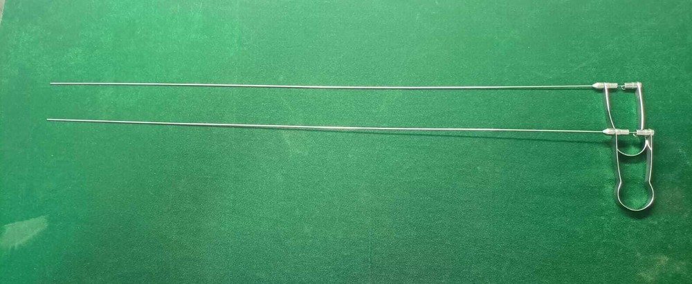 2pc Laparoscopic PCNL Tripronge Forceps 3FR 60cm Reusable Surgical Instruments