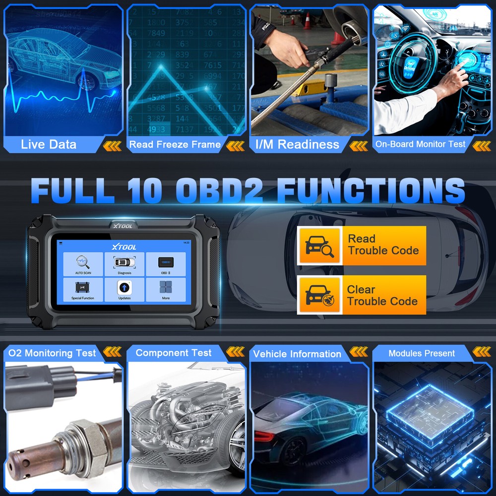 2025 XTOOL D5 Code Reader For Engine ABS SRS Transmission F.CA CANFD Free Update