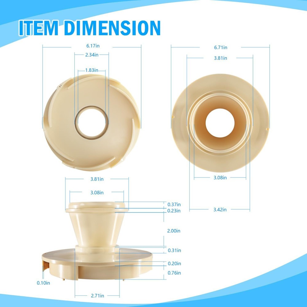 072927 Diffuser Assembly Replacement For Pentair Whisperflo Inground Pump