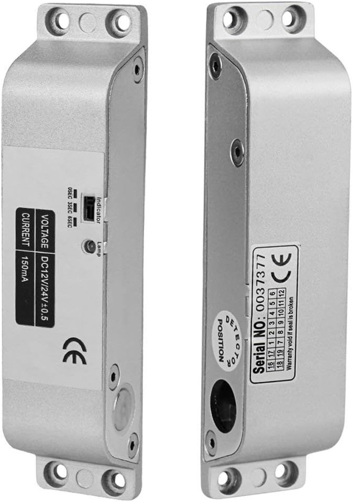 LIBO Electric Drop Bolt Lock DC 12V Fail Safe NC Mode Electronic Door Lock for A