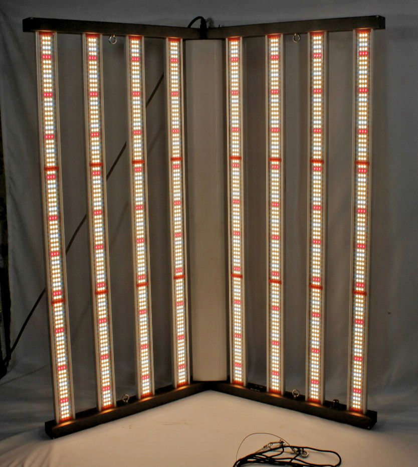 650w Full Spectrum LED Grow Light 8 bars Dimmable Hydroponics