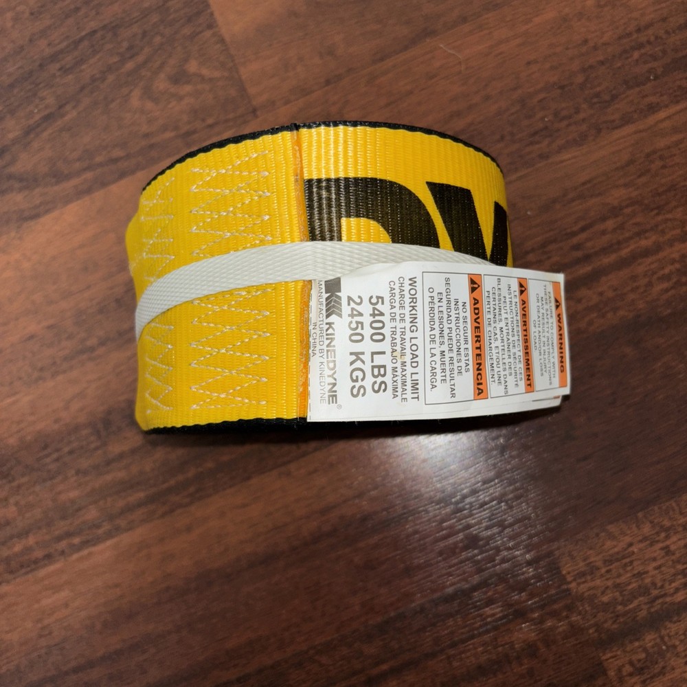 Kinedyne 4" by 30’ Flat Hook Winch Strap