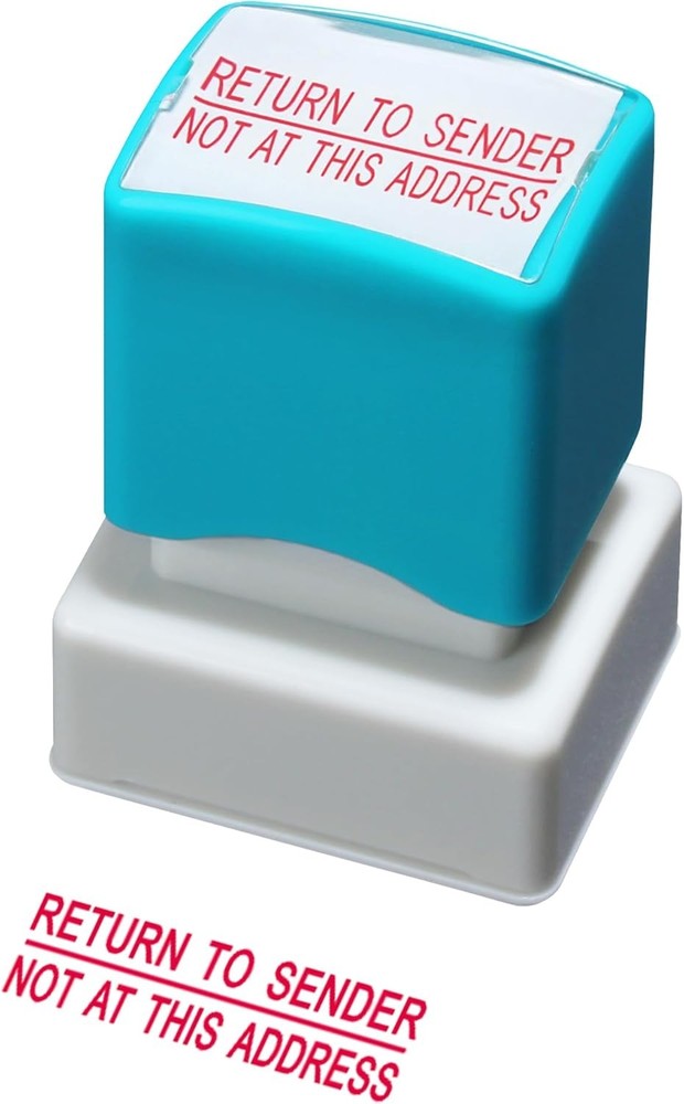 Self Inking . Sender Stamp Red Office Message Tool