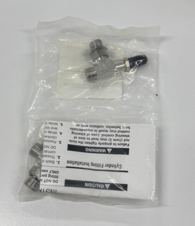 SeaStar HF6013 ORB-6 Horizontal Bleed Tee Fitting