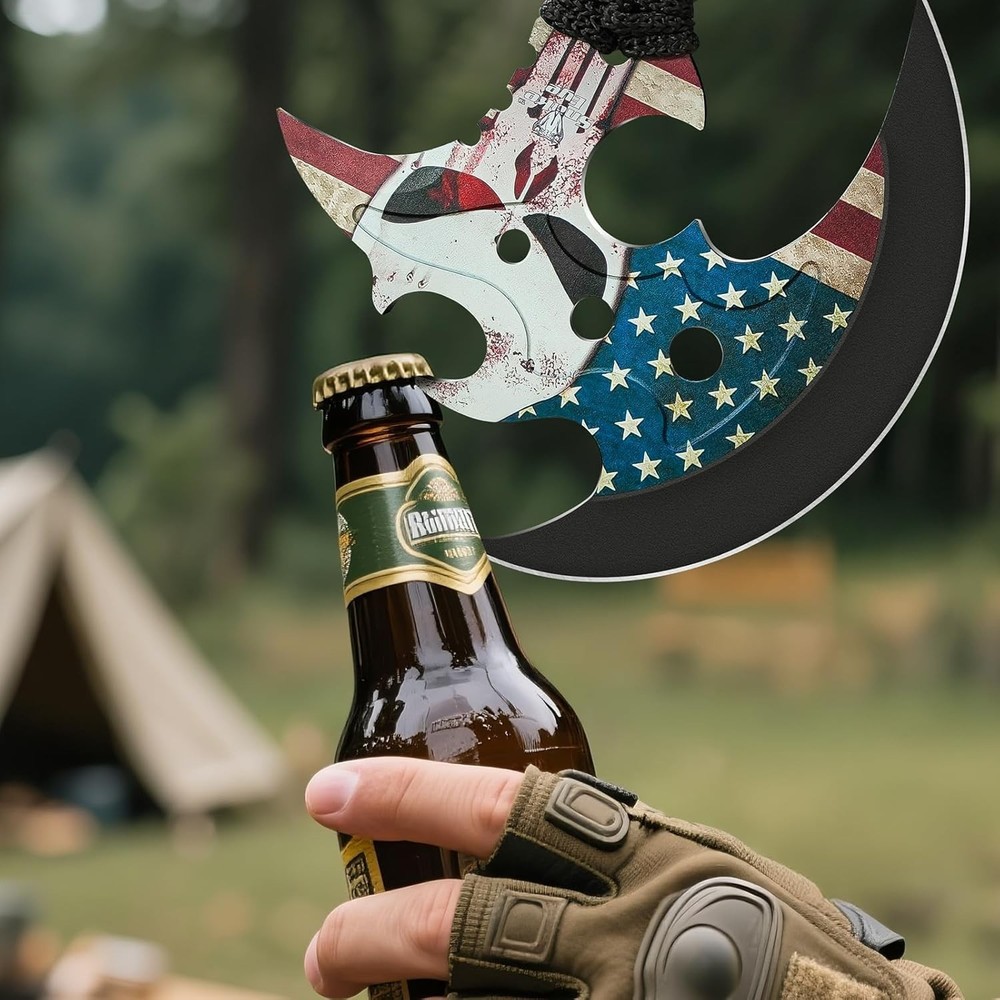 Outdoor 13" Camping Hatchet,Multi Functional Shock-Absorbing Hand Pattern